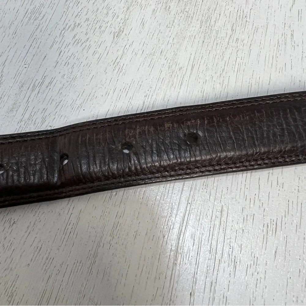 Cole Haan Belt Brown Leather 37-41” hole‎ range